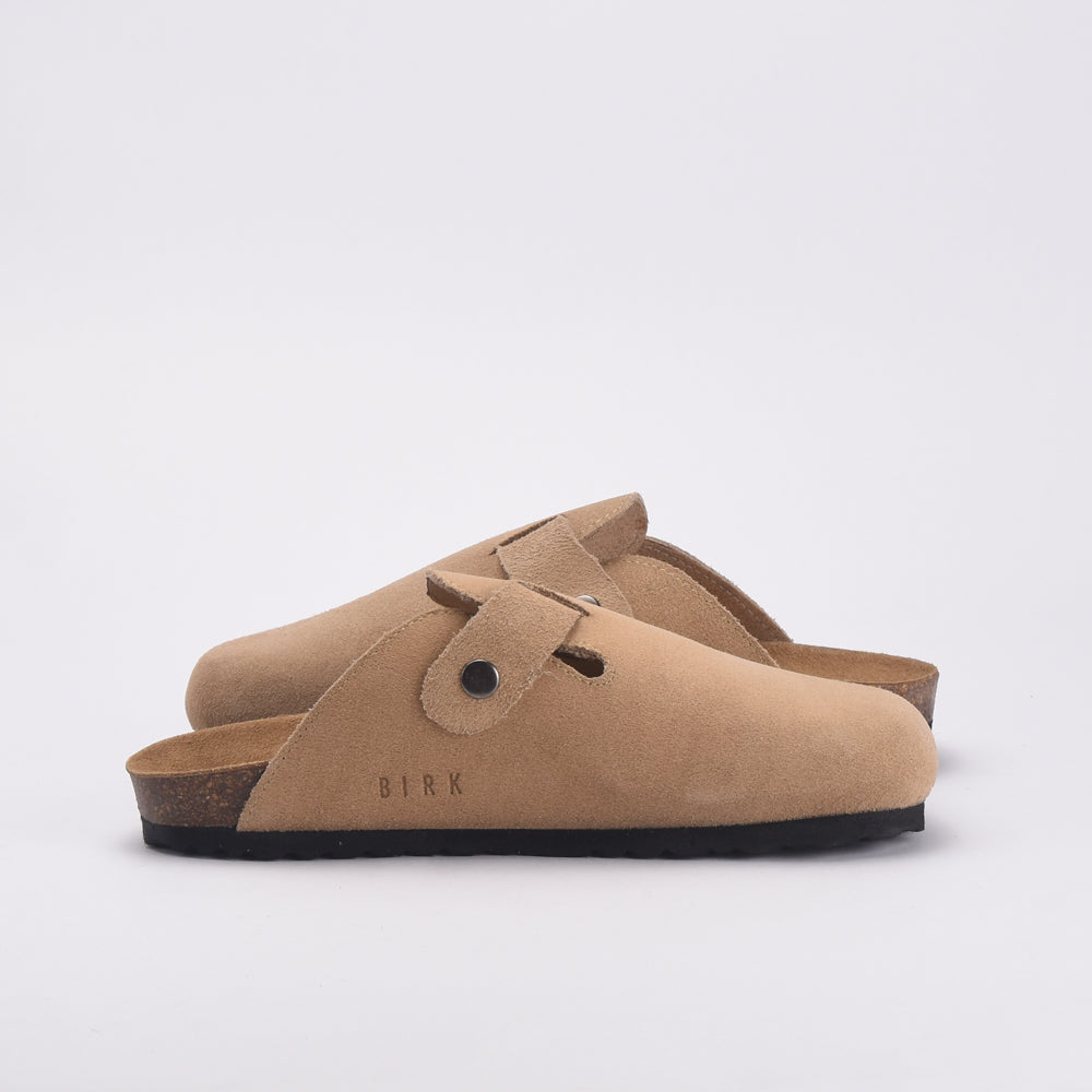 BIRK SABOT KAKI \ SABOT-0-DAIM-BEIGE