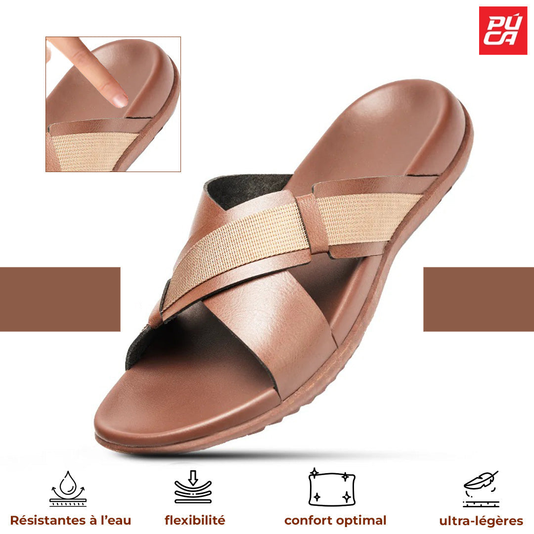 PUCA ROYAL SLIDER 02 BROWN 11242