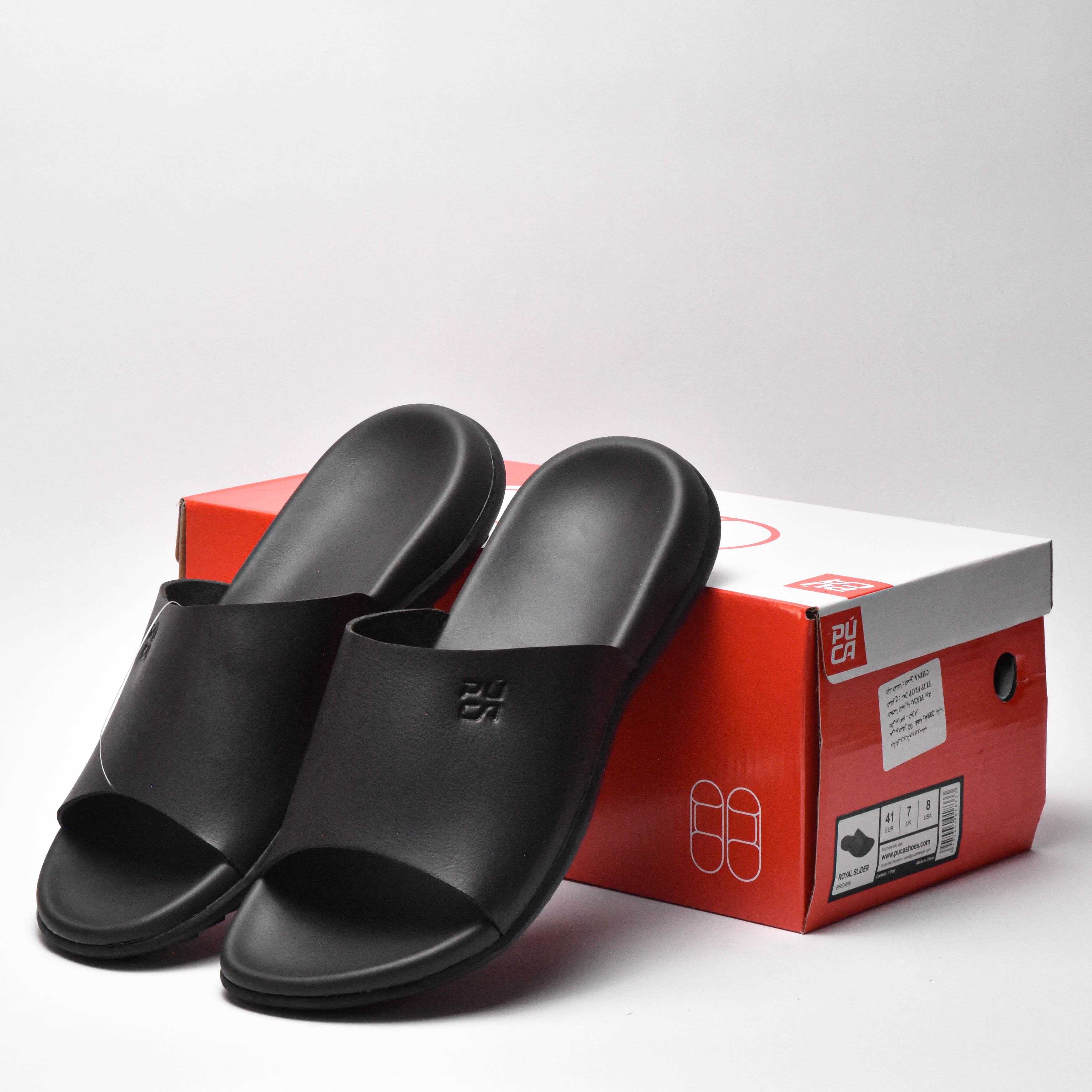 PUCA MEN SPORT SLIPPERS CRATER BROWN 10934