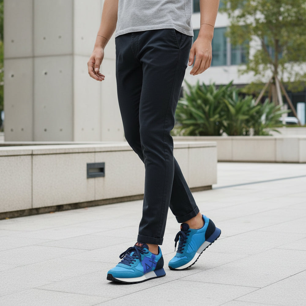 BASKET SUN68 JAKI SOLID 13 TURCHESE Z44113-13