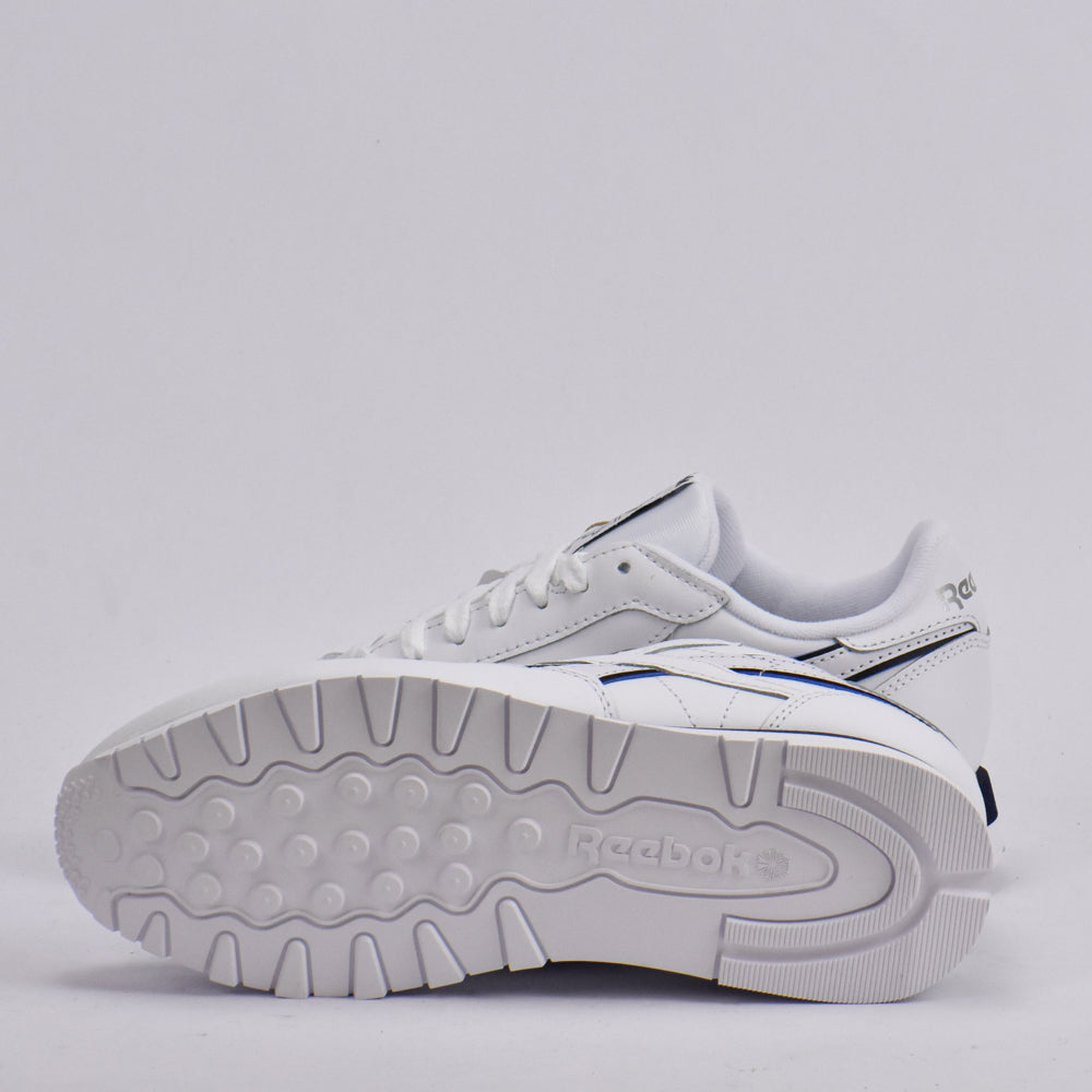 REEBOK CLASSIC LEATHER WHITE/WHITE/NAVY 100201123