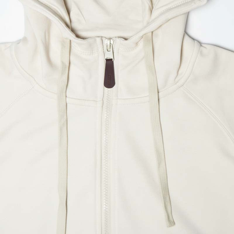 Sweat milano à capuche zippé homme BLANC CASSÉ DL-14BC