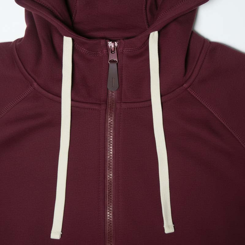 Sweat milano à capuche zippé homme BORDEAU DL-14BOR