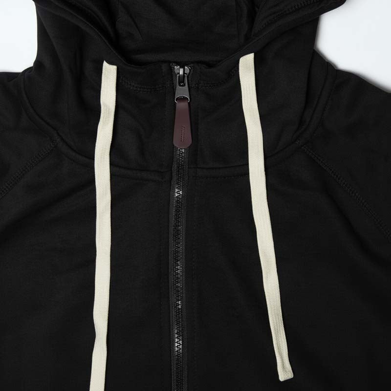 Sweat milano à capuche zippé homme NOIR DL-14N