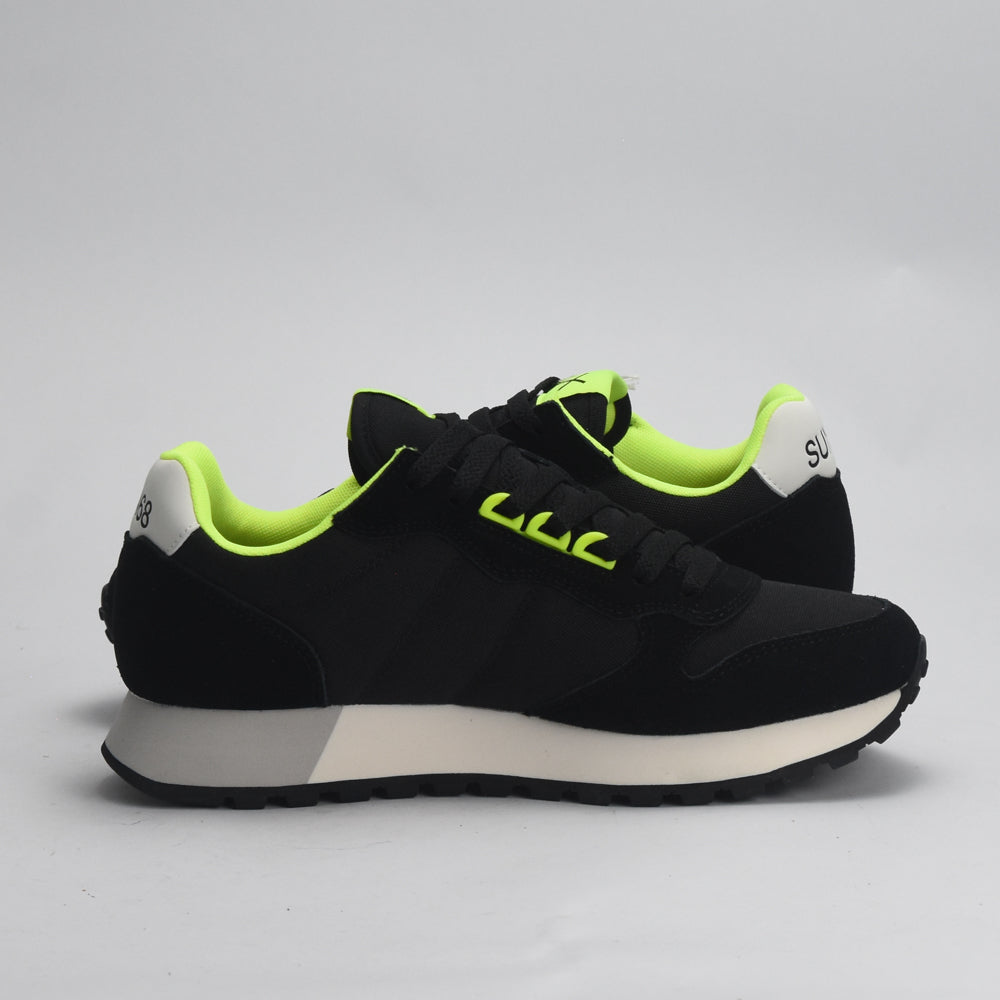 BASKET SUN68 JAKI FLUO 11 NERO   Z44115-11