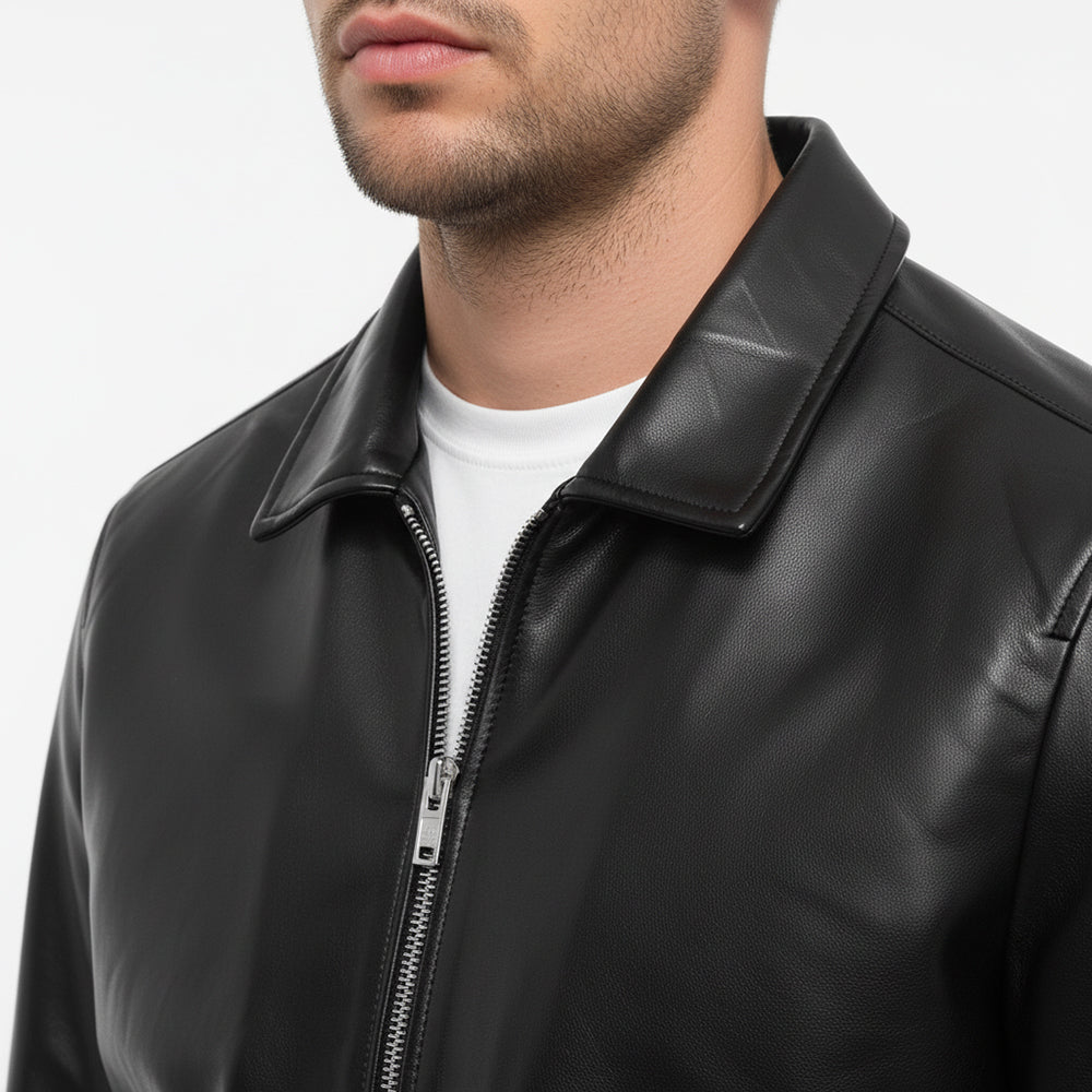 VESTE HOMME MASSIMO (Simili cuir) A-2502-BLACK