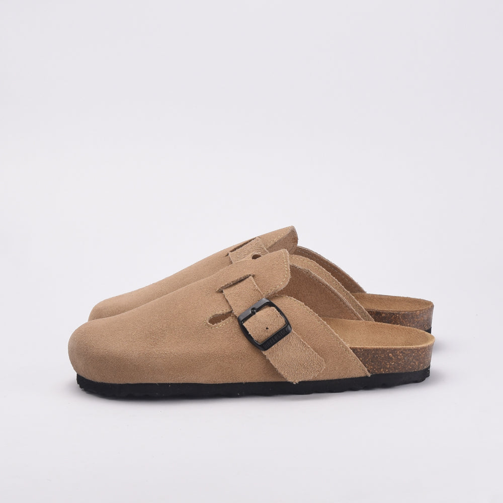 BIRK SABOT KAKI \ SABOT-0-DAIM-BEIGE
