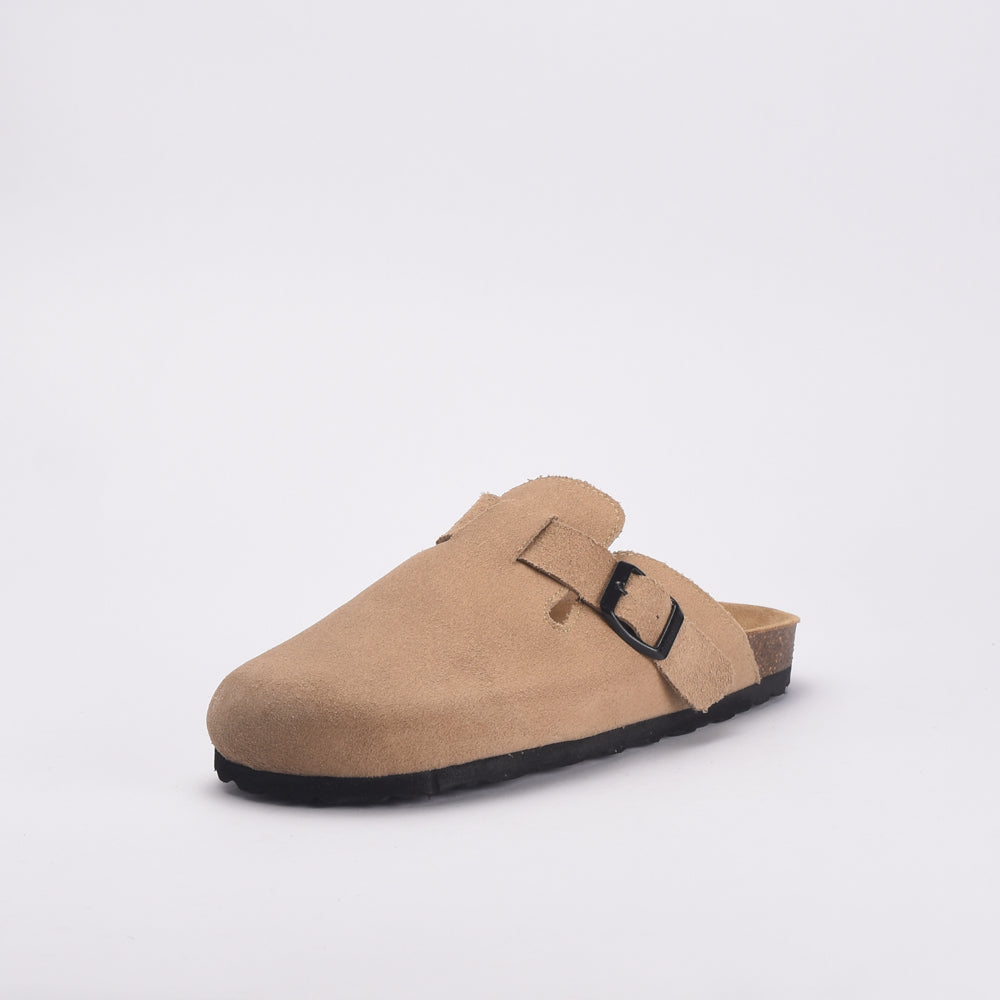 BIRK SABOT KAKI \ SABOT-0-DAIM-BEIGE