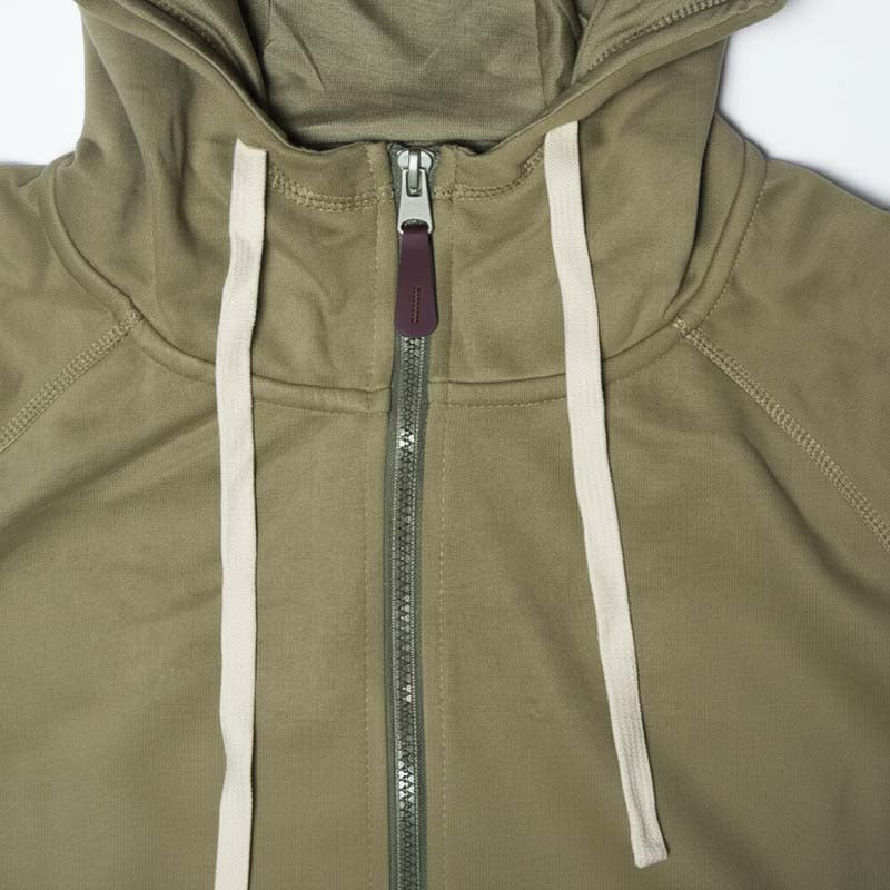 Sweat milano à capuche zippé homme VERT KHAKI  DL-14VK