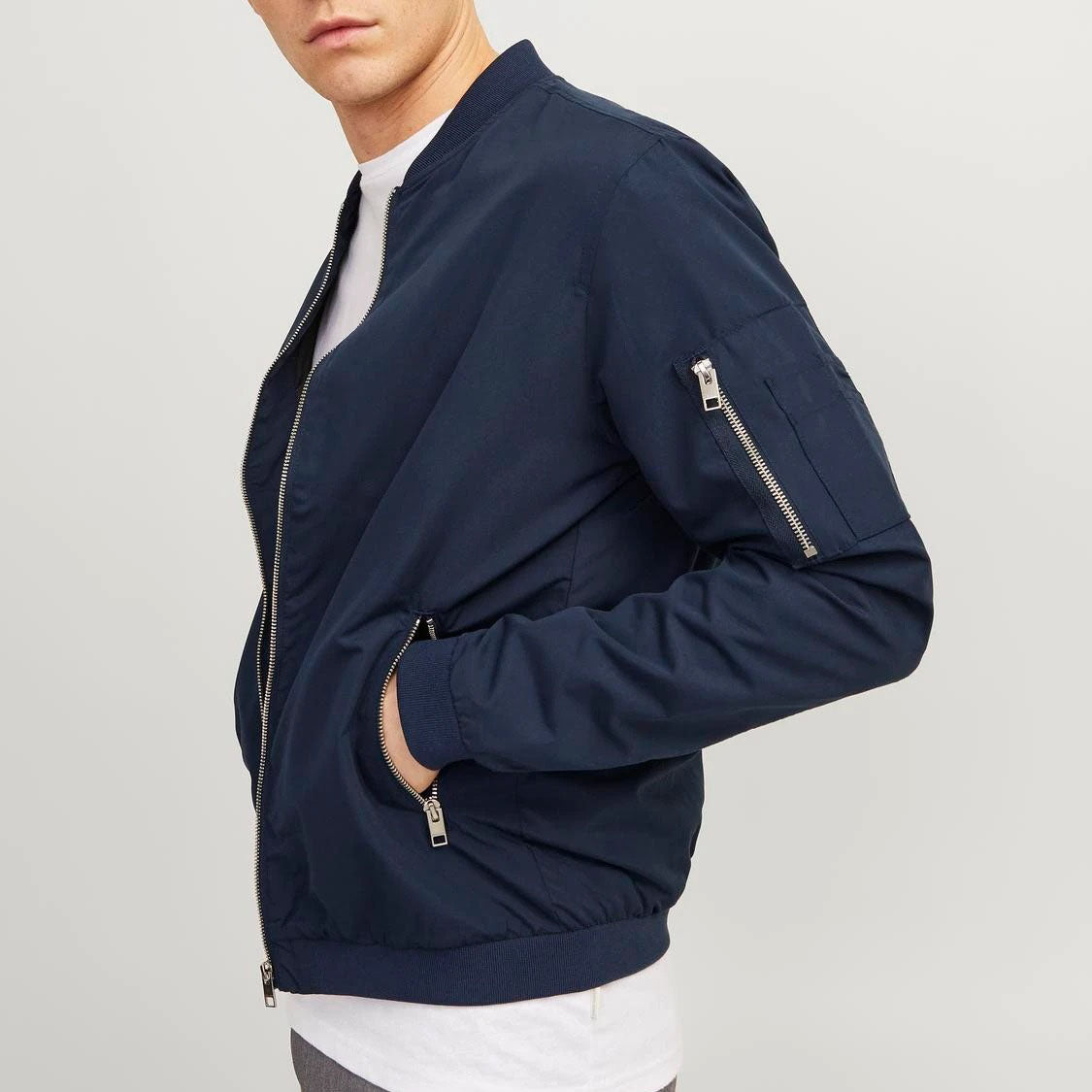 JACK & JONES BOMBER JOMER BOMBER BLEU NUIT 12165203/SNW-MHI-2022 BLEU NUIT