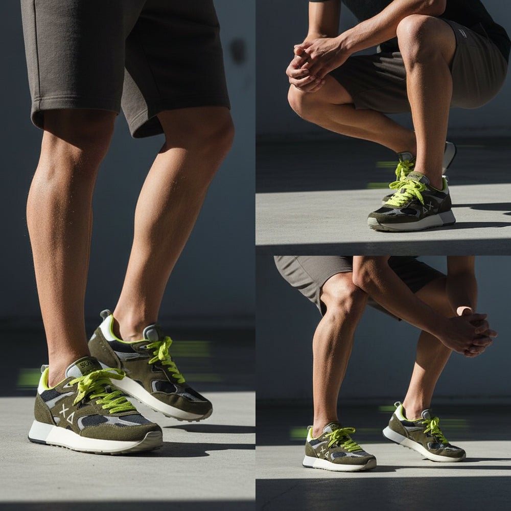 BASKET SUN68-JAKI-OUTDOOR-19-MILITAIRE  Z35115-19