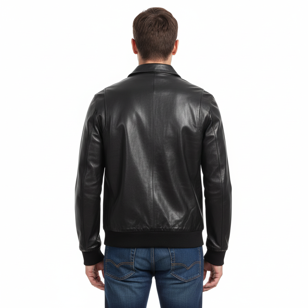 VESTE HOMME MASSIMO (Simili cuir) A-2502-BLACK