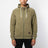 Sweat milano à capuche zippé homme VERT KHAKI  DL-14VK