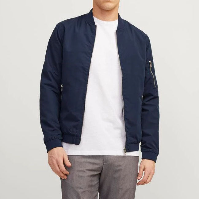 JACK & JONES BOMBER JOMER BOMBER BLEU NUIT 12165203/SNW-MHI-2022 BLEU NUIT
