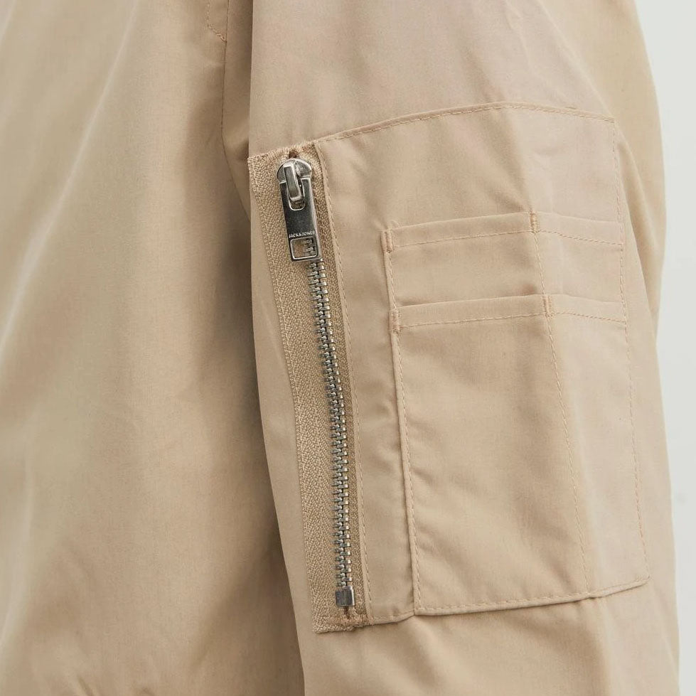 JACK & JONES BOMBER JOMER BOMBER BEIGE 12165203/SWX-MHI-2022 BEIGE