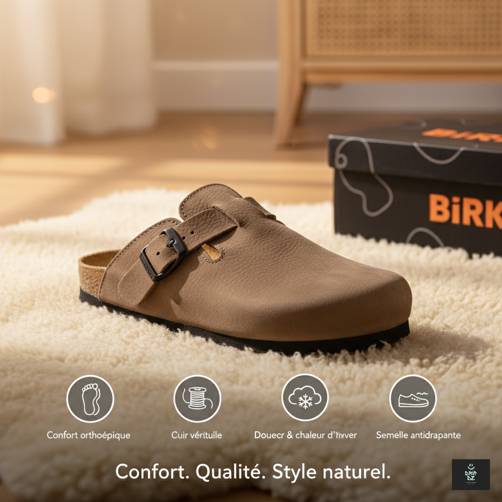 BIRK SABOT DAIM MARRON -0-DAIM-MARRON