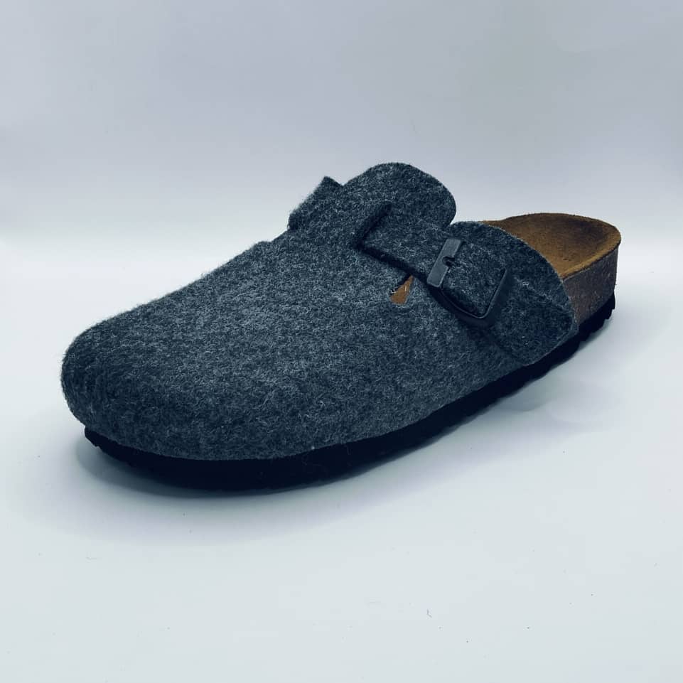 SABOT BIRK BOSTON FEUTRE GRIS SOURIS
